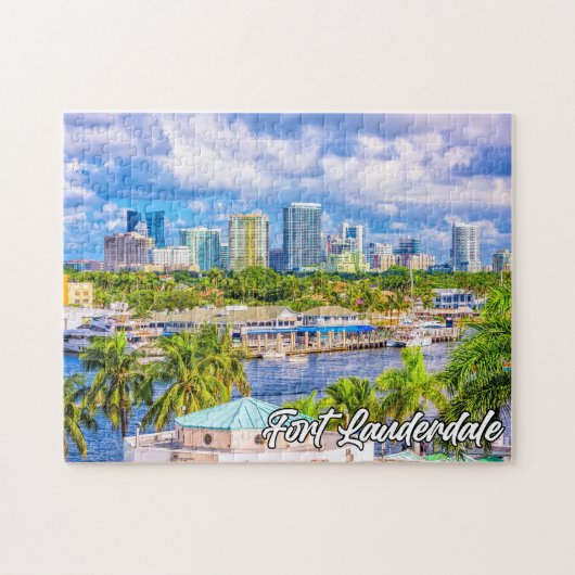 Mooi Fort Lauderdale, Florida, Verenigde Staten Legpuzzel (Horizontaal)