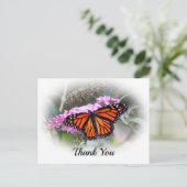 Mooi Foto Dankjewelansichtkaart van Monarchvlinder Briefkaart (Staand voorkant)