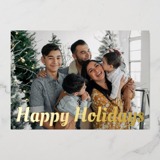 Mooi foto prettige feestdagen bericht (Voorkant)