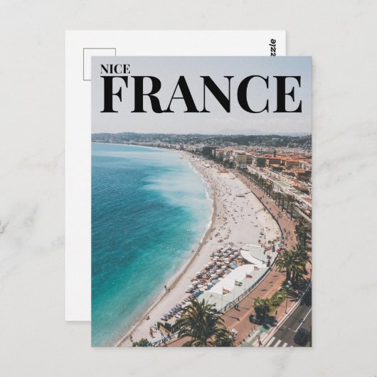 Mooi, France Beach Briefkaart (Voorkant / Achterkant)