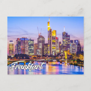 Mooi Frankfurt, Duitsland Briefkaart