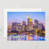 Mooi Frankfurt, Duitsland Briefkaart (Voorkant / Achterkant)