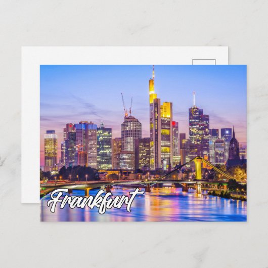 Mooi Frankfurt, Duitsland Briefkaart (Voorkant / Achterkant)