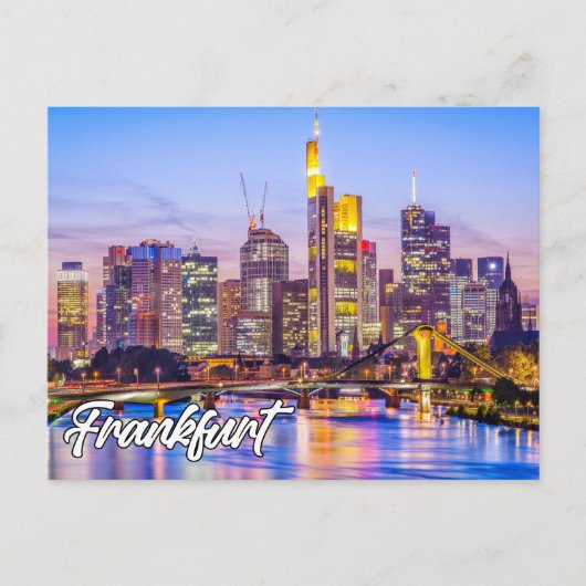 Mooi Frankfurt, Duitsland Briefkaart (Voorkant)