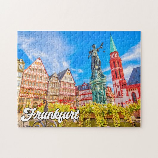 Mooi Frankfurt, Duitsland Legpuzzel (Horizontaal)