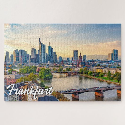 Mooi Frankfurt, Duitsland Legpuzzel (Horizontaal)