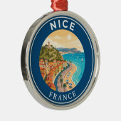 Mooi Frankrijk Metalen Ornament (Rechts)