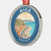 Mooi Frankrijk Metalen Ornament (Links)