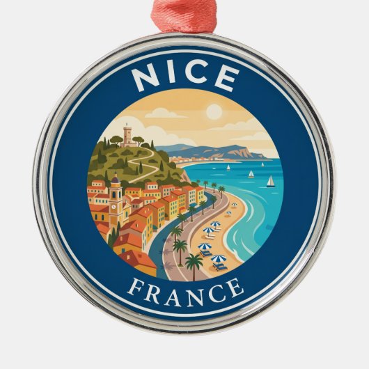 Mooi Frankrijk Metalen Ornament (Voorkant)