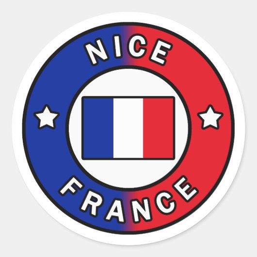 Mooi Frankrijk Ronde Sticker (Voorkant)
