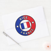 Mooi Frankrijk Ronde Sticker (Envelop)