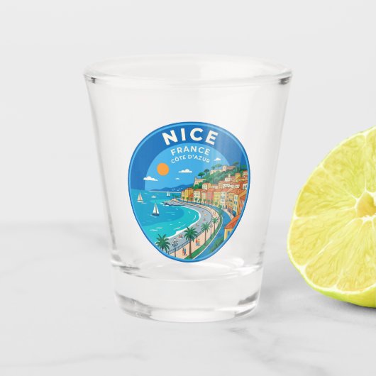 Mooi Frankrijk Shot Glas (Voorkant)