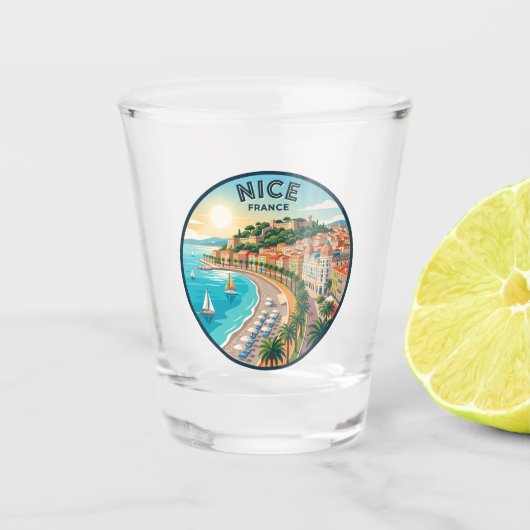 Mooi Frankrijk Shot Glas (Voorkant)