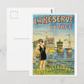 Mooi, Frankrijk, vrouw in een zwempak op het stran Briefkaart (Voorkant / Achterkant)