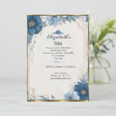 Mooi Frans 50ste verjaardagsfeest Kaart (Staand voorkant)