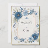 Mooi Frans 50ste verjaardagsfeest Kaart (Achterkant)