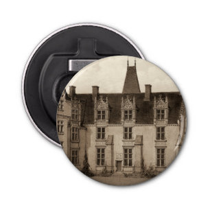 Mooi Frans Chateau in Sepia Tones Button Flesopener