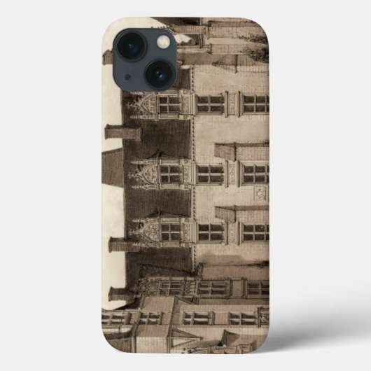 Mooi Frans Chateau in Sepia Tones Case-Mate iPhone Case (Achterkant)