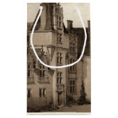 Mooi Frans Chateau in Sepia Tones Klein Cadeauzakje (Achterkant)