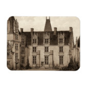 Mooi Frans Chateau in Sepia Tones Magneet (Horizontaal)