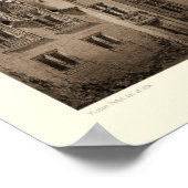 Mooi Frans Chateau in Sepia Tones Poster (Hoek)