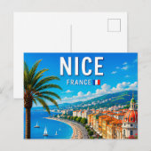Mooi Frans Riviera Kustparadijs Briefkaart (Voorkant / Achterkant)