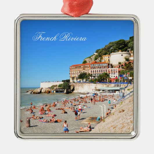 Mooi. Frans Riviera Metalen Ornament (Voorkant)