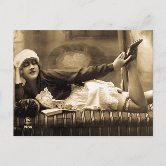 Mooi! Franse Risque Briefkaart (Voorkant)