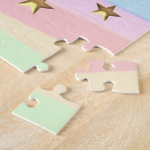 MOOI GEBOREN OM TE TUMMBLE GYMNAST DESIGN LEGPUZZEL (Zijkant)