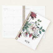 Mooi gedempt bloemenboeket met monogram planner (Display)