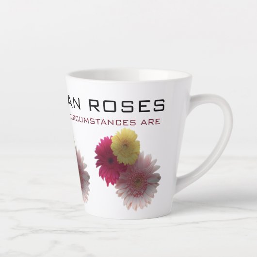 Mooi geel en Roos voor Latte Mok (Rechts)