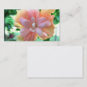 Mooi geel, Oranje en Roze Hibiscus-ventilator Visitekaartje (Voorkant / Achterkant)