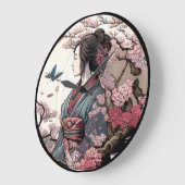 Mooi Geisha Geiko Geigi Cherry Blossom Sakura Grote Klok (Hoek)