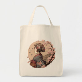 Mooi Geisha Geiko Geigi Cherry Blossom Sakura Tote Bag