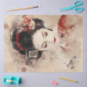 Mooi Geisha Portret Tissuepapier (Craft)