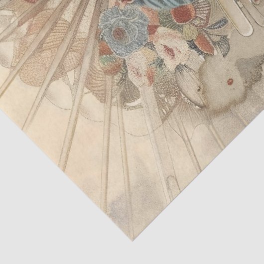 Mooi Geisha Portret Tissuepapier (Detail)