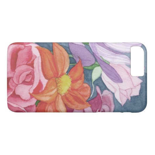 mooi gekleurd floreel hoesje (Achterkant (Horizontaal))