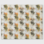 Mooi gele bloemen patroon cadeaupapier (Vlak)