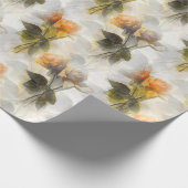 Mooi gele bloemen patroon cadeaupapier (Hoek)