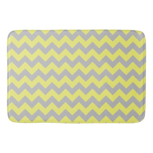 Mooi gele Chevron Pattern Badmat (Voorkant)