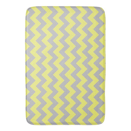 Mooi gele Chevron Pattern Badmat (Voorkant Verticaal)