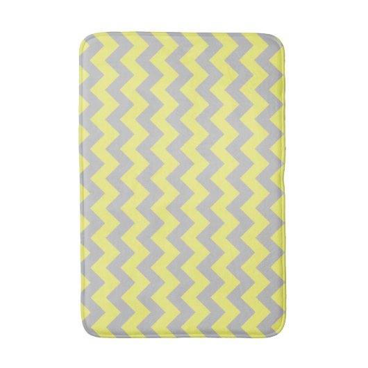 Mooi gele Chevron Pattern Badmat (Voorkant Verticaal)