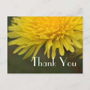 Mooi gele wilde bloem paardenbloem dank je briefkaart