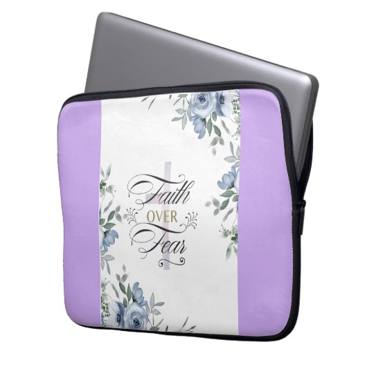 Mooi geloof boven angst op Cross Electronics tas (Voorkant Links)