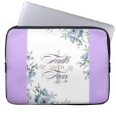 Mooi geloof boven angst op Cross Electronics tas (Voorkant)