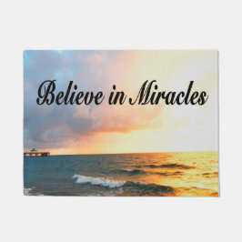 MOOI GELOOF IN WONDEREN ZONSOPGANG ONTWERP DEURMAT