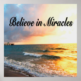 MOOI GELOOF IN WONDEREN ZONSOPGANG ONTWERP POSTER