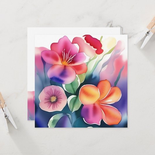 Mooi, gelukkig, licht, lente, zomer, schattig, ele kaart (Voorkant / Achterkant in situ)