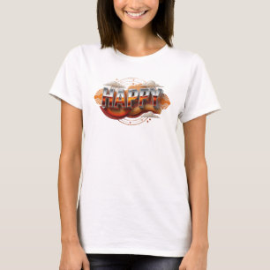 Mooi gelukkig statement ontwerp t-shirt