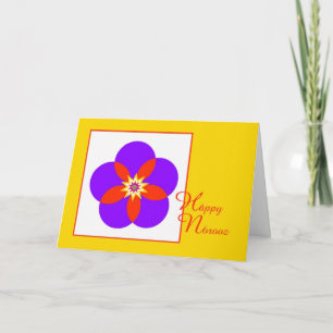 Mooi Gelukkig Wenskaart Norooz Feestdagen Kaart